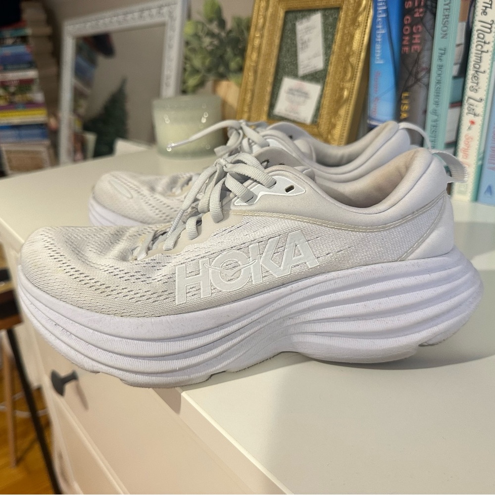 Hoka Bondi 8 white womens 7
